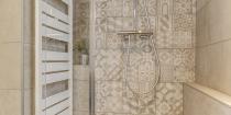 Neuilly argenson architecture d'intérieure salle de bains douche faïence sèche serviette 